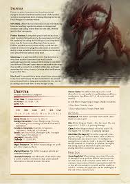 Drifter D D 5e Homebrew Monster Creature Mostri Immagini Mappe