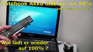 Einige nutzer gingen zunächst davon aus, dass das angeschlossene stromkabel defekt ist. Notebookakku Ladt Nur Bis 80 85 95 Losung Bei Windows Laptop Youtube