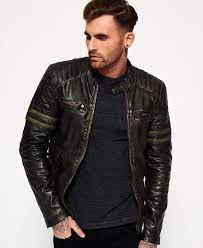 Superdry Endurance Speed Leather Jacket Black Leather Jacket Leather Jacket Men Best Leather Jackets