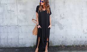 La plus grande sélection de nouveautés et d'offres seulement sur lyst.fr. Robe Oversize Basic Col V Pour Femme Groupon Shopping