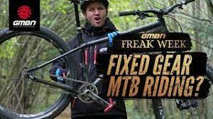 How do you stop a fixie bike? Can You Ride A Fixed Gear Mountain Bike Freaky Fixed Gear Riding Youtube