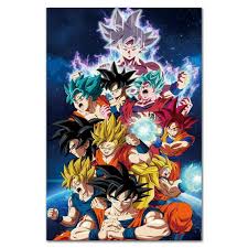 Dragon ball super movie poster. Dragon Ball Z Super Goku Ultra Japan Anime Comic Movie Poster Silk Light Canvas Home Wall Picture Printings With Free Shipping Worldwide Weposters Com