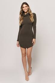 We have everything you are looking for! Khal Lace Up Bodycon Dress In Olive 22 Tobi Us