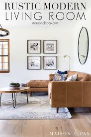 They incorporated a touch of modern that tweaks the farmhouse aesthetic just beautifully. Rustic Modern Farmhouse Living Room Maison De Pax