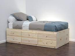 Handmade, solid wood platform beds in full, queen, & king. Twin Storage Bed With 6 Drawers Twin Storage Bed Bed Frame With Drawers Twin Bed With Drawers