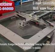 Automatic Kangaroo Pocket Attaching Sewing Machine Unit for Hoodies, FOXSEW  FX-8400D, 👉For more details, please check #FOXSEW official Website: , Web:  www.foxsew.com , Web: www.chinafoxsew.com , Also ...