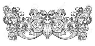 Vector illustration of style engravings. Vintage Baroque Frame Leaf Scroll Floral Ornament Engraving Border Royalty Free Cliparts Vectors And Stock Illustration Image 40701169