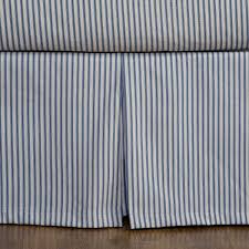 Black And White Striped Bed Skirt Ticking Stripe Bed Skirt 5 Colors Available Ticking Stripe Bedding Striped Bedding Bedskirt
