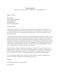 If you are interested in the position, make this known. Job Interview Thank You Letter Examples