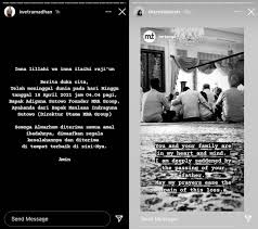 Sama seperti dian sastro dan suami, maulan indraguna sutowo, dia juga bungkam perihal penyebab kematian adiguna sutowo. Wrihywyipxowim
