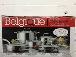 Cookware set, created for macy's online at macys.com. Buy Belgique Stainless Steel 11 Piece Cookware Set With Nonstick Saute Pan Fry Pan Online At Low Prices In India Amazon In