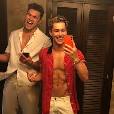 He is dating his girlfriend but not married; Pictures Of Curtis And Aj Pritchard Popsugar Celebrity Uk
