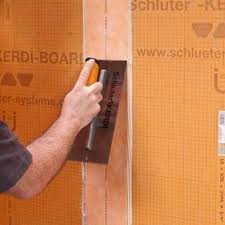 Install ditra on a wood subfloor (stop cracked tiles): Schluter Systems 0 5 In X 32 In X 48 In Kerdi Board Polystyrene Foam Water Resistant Backer Board Lowes Com In 2021 Shower Kits Glass Block Shower Acrylic Shower Base