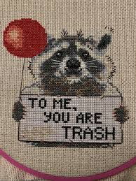 Fo Sweet Scruffy And Done Pattern By Talkingmoths Crossstitch Cross Stitch Funny Cross Stitch Cross Stitch Designs