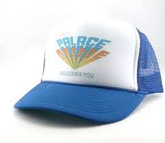 Hawkins Palace Arcade Trucker Hat Mesh Hat Snapback Hat Blue Stranger Things Truckerhat Truckerhat Trucker Hat Mesh Hat Mesh Trucker Hat
