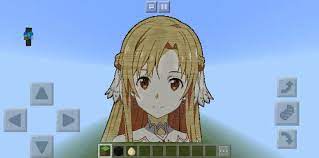 Asuna Sword Art Online Alicization Minecraft Map Pixel art refers to a player using blocks to make certain figures from real life or in minecraft. asuna sword art online alicization