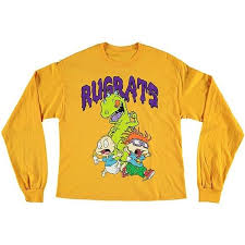 Black And Yellow Graphic Tee Womens Forever21 Rugrats Graphic Tee 20 Liked On Polyvore Featuring Tops T Shirts Crew Nec 90s Shirts Graphic Tees Graphic Tee Outfits Yellow Long Sleeve Shirt