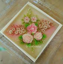 Puddingart Griyacokelat Jelly Flower 3d Jelly Cake Winter Desserts