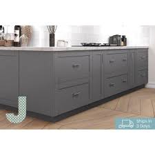 Rated 5 out of 5 stars. J Collection Shaker Assembled 36 In X 34 5 In X 24 In Sink Base Cabinet With False Drawer Front In Gray Sb36ff Gs The Home Depot