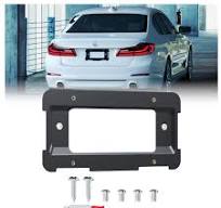 Rear License Plate Holder Bracket Frame Mount Compatible with BMW  1/2/3/4/5/6 Series X1 X3 X4 X5 X6 Z4 Replacement for 51187160607  511882380615