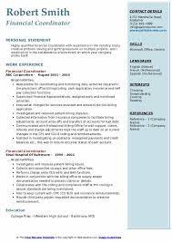 Required to work in accordance with the accounts manager in order to prepare financial statements. Financial Coordinator Resume Samples Qwikresume