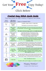 I am not familiar with the crochet stitch abbreviation sn. Easy Crochet Stitch Quick Guide Caitlin S Contagious Creations