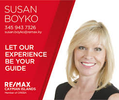 Susan Boyko, Sales Associate, has been with RE/MAX Cayman Islands for more  than 15 years. Originally from North Vancouver, Canada, Susan Boyko has  called the Cayman Islands home for over 23 years.