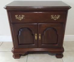 Ethan Allen Georgian Court Cherry Nightstand End Table 1 Ethanallen Georgian Court Cherry Wood Bedroom Bedroom Night Stands