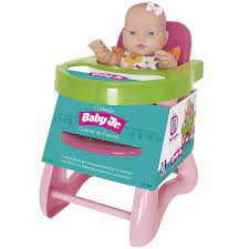 Boneca 34cm Baby Jr Cadeirao De Papinha Cotiplas Ri Happy Brinquedos