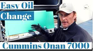 Changing oil and some generator info for onan 2800. Oil Change On A Cummins Onan 7000 Generator Youtube