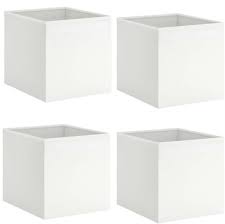 Boxenturm behälter aufbewahrungsbox kisten 4 körbe korbregal boxenregal rattan box. 4x Drona Set Ikea Weiss Box Fur Regal Kallax Kaufland De