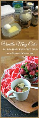 Paleo Vanilla Mug Cake Nut Free Paleo Mug Cake Paleo Recipes Dessert Paleo Dessert Recipes Easy