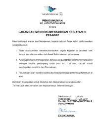 Your cooperation is very much appreciated. Garuda Indonesia Bans Photos Videos Onboard Planes