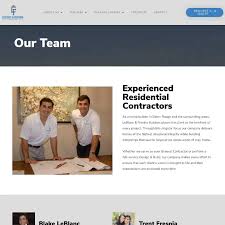 Leblanc custom homes is your down to earth building contractor. Leblanc Fresina Custom Homebuilders Website Project Blaksheep Creative