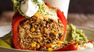 Add the ground turkey to the pan and cook, crumbling it with a wooden spoon or rubber spatula, until no longer pink. Mexican Stuffed Peppers Recipetin Eats