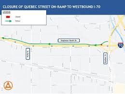 Inform your friends & family: Closure Of Quebec Street On Ramp To Westbound I 70 Starts Nov 3 Colorado Department Of Transportation