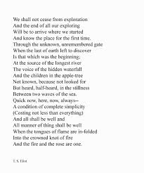 Four Quartets From Little Gidding T S Eliot Repin Cause Need To Writing Poetry Literary Quotes Ts Eliot Poems