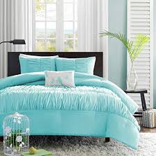 The most common girls aqua bedding material is cotton. Turquoise Blue Aqua Girls Full Queen Comforter Set 4 Piece Bed In A Bag Buy Online In Andorra At Andorra Desertcart Com Productid 7809169