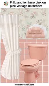 Solid colors are one way of curating a pink bathroom, but they're certainly not the only way. 13 Ideas To Decorate An All Pink Tile Bathroom Retro Renovation