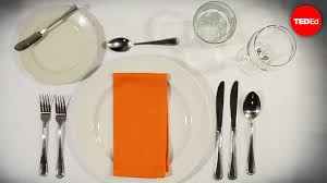 A complete guide including where to place knives, forks, spoons, plates, wine glasses, and water glasses. Anna Post How To Set The Table Ted Talk