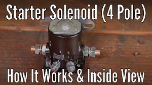 Can someone describe for me where to find the starter on a 99 a4 1.8t? Starter Solenoid 4 Pole How It Works And An Inside View Youtube