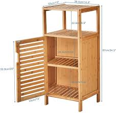 Same day delivery 7 days a week £3.95, or fast store collection. Buy Viagdo Bathroom Floor Cabinet Wooden Storage Organizer Unit With Single Door And Shelf Free Standing Kitchen Cupboard Console Sofa Side Table For Living Room Hallway Bedroom Kitchen Online In Indonesia B082hwnwv8