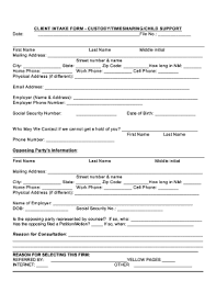 Its objective is to document the client's details and the services or assistance that he wants to acquire from an. Intake Form Fill Out And Sign Printable Pdf Template Signnow