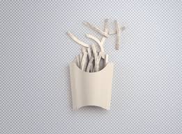 A Simple Fries Box Mockup In Psd Format Photoshop File Aptness For Change Of Box Design From Outside Inside As W Fries Packaging Packaging Mockup Box Mockup