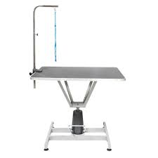 The Go Pet Club Hydraulic Grooming Table Features A Hydraulic Foot Pump To Adjust To Your Specific Height And N Pet Grooming Dog Grooming Dog Grooming Supplies