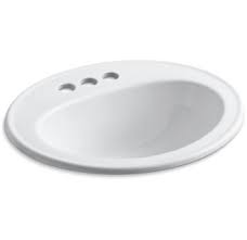 oval drop in bathroom sinks