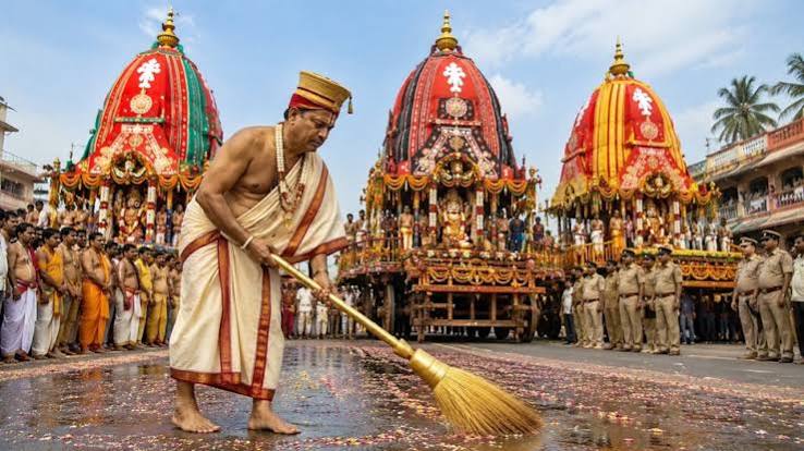 Jagannath Rath Yatra 2026: क्यों सोने की झाड़ू से होती है जगन्नाथ रथ यात्रा के मार्ग की सफाई? जानें 3 बड़े कारण - jagannath rath yatra 2026 why people clean route with