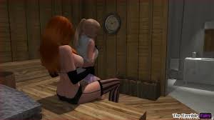 3d Futanari of Female redhead cums in blonde Alternate Version - XNXX.COM