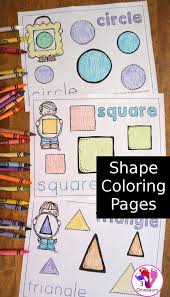 There are lots of shapes and patterns available for kids of all ages to use. Easy No Prep Shape Coloring Pages 3 Dinosaurs