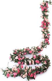Aún no tenemos ningún álbum de este artista, pero puedes colaborar enviando álbumes de andrea zuñiga. Amazon Com Miracliy 5 Pack 41 Ft Fake Rose Vine Flowers Plants Artificial Flower Hanging Rose Ivy Home Hotel Office Wedding Party Garden Craft Art Decor Pink Home Kitchen